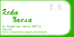 reka nacsa business card